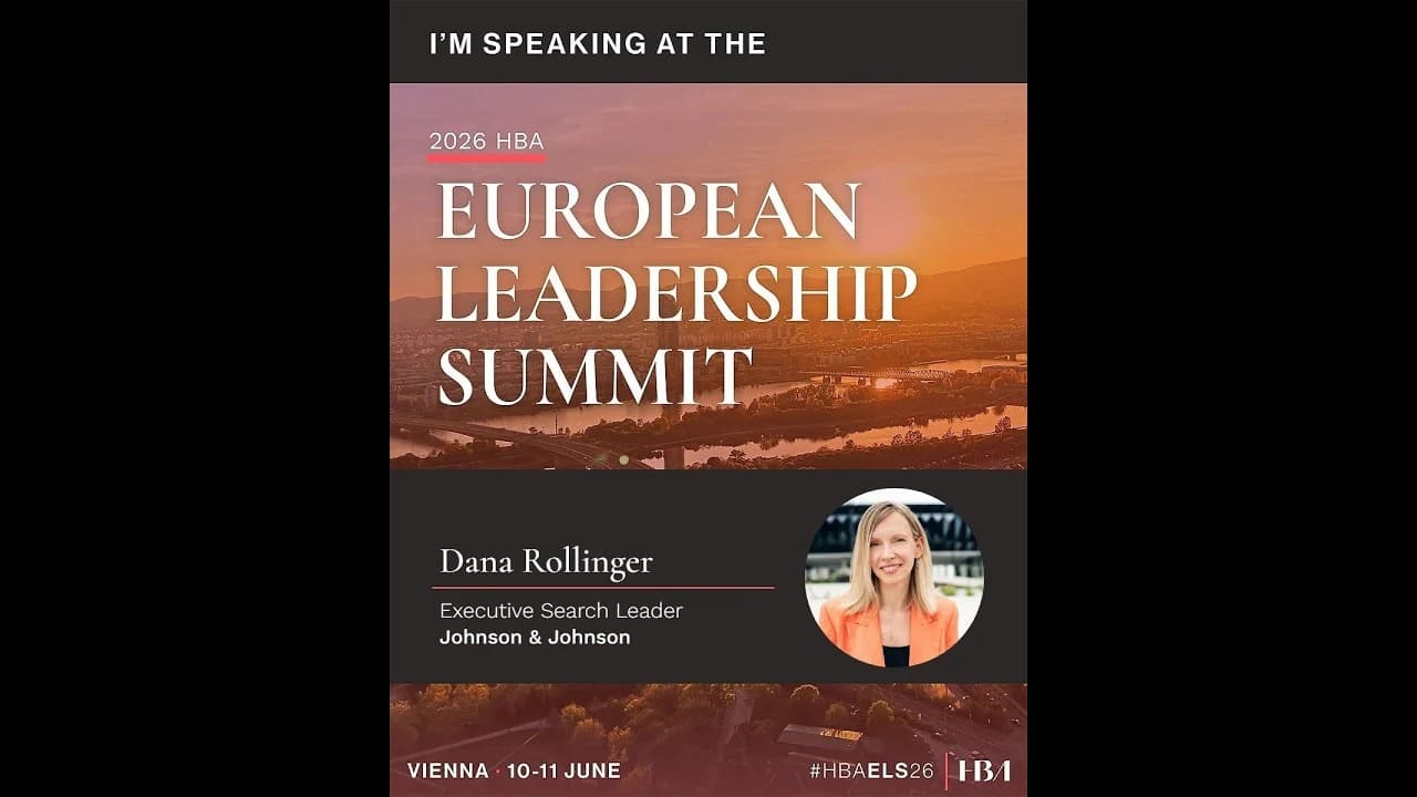 Video thumbnail: Healthcare Businesswomen`s Association European Leadership Summit. June 2026. Vienna, Austria.